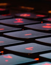 Close-up of a laptop keyboard